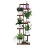 Glsland Wood Plant Stand Rack 6 Tire 7 Potted Tall Multiple Layer 49inch High