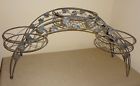 Gray Holder Green Pot Rustic Plant Vintage Metal Stand Tiered 9 Holds 3