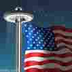 Grde-004 Grde Flag Pole Light Led Solar Powered Automatic Night Super Bright Powerful Flagpole 609226908871