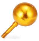 Grde Flagpole Tops Ornament Ball Aluminum Anodized Finish 3 Inch Gold Topper For Pole 613868233727