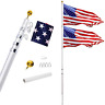 Gt-25fpt Gientan Telescopic Flag Pole Kit Us Heavy Duty 689993558103