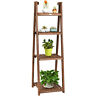 Gt3426 Costway Folding Flower Stand Rack Wood Plant Storage 933315515768