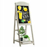 Gym04320 Unbrand Vintage Chalkboard Easel Wood Sidewalk Menu Foldable With Display