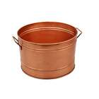 Hammered Pattern Galvanized Farmhouse Style Tub Copper