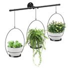 Hanging Planter With 3 Plants Holderfake Plant For Indoor Window Herb Ga