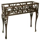 Hd5081-ab Unbranded Butterfly Rectangular Plant Stand Cast Iron Hardened 0730050063525