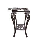 Hd5161-ab Unbranded Table Plant Stand Hummingbird Cast Iron Metal Powder Coat