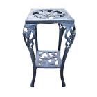 Hd5161-vgy Unbranded Table Plant Stand Hummingbird Tier Cast Iron Gray Finish
