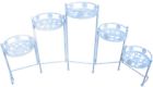 Hd5646-wt Unbranded Foldable Tier Plant Stand White Steel Powder 0730050126541