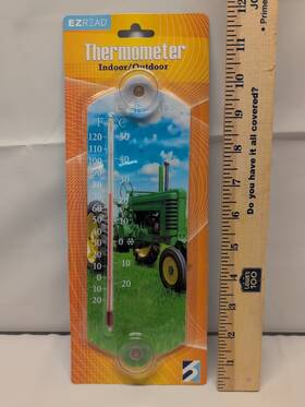 Headwind 053291400455 Ezread Thermometer Indoor Outdoor Tractor Farm Scene 10 Inch Tall New