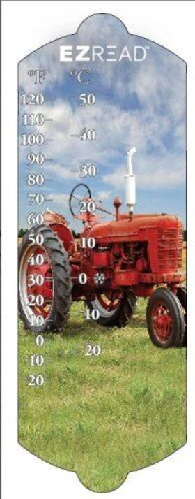 840-0046 Headwind 053291400462 Consumer Products Ezread Indoor/outdoor Thermometer With Red Tractor