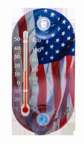 840-0102 Headwind 12 Pack - Outdoor U.s. Flag Thermometer 3.5 Inch