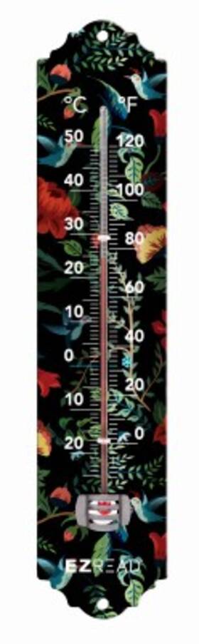 Headwind 840-0124 6 Pack - Birds And Blooms Thermometer Metal 12 Inch
