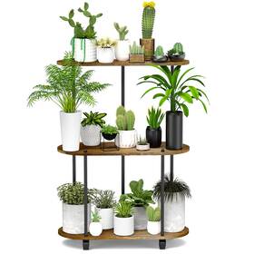 Hebespace 754111771587 Plant Stand With Wheels 3 Tier Shelf For Indoor Outdoor Heavy Duty Wo