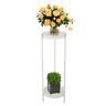 Hg61p0861-e20 Jaxsunny Folding Modern Metal Plant Flowers Stand Potted 972487515367