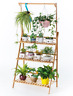 Hj-dl-70 Copree Bamboo Hanging Plant Stand Planter Shelves Flower 689549720527