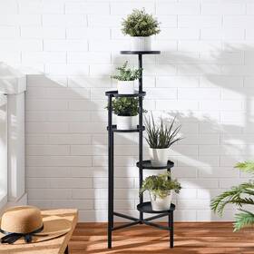 Hmorey 765169387651 Metal Tiered Plant Stand Indoor 5-tier Shelf Flower Tall Multip