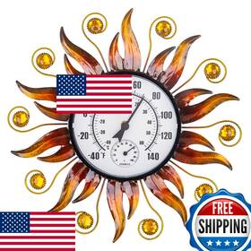 Hobyluby B0bd71hxdv Indoor/outdoor Thermometer And Hygrometer - Wall-mounted No Batteries