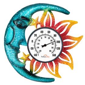 Hb-yf1410 Hobyluby Indoor Outdoor Thermometer Sun-moon Wall-mounted Waterproof For