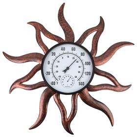 Yf0754 Hobyluby 26ftft Large Outdoor Thermometer Premium Metal Sun Wall Hygrometer
