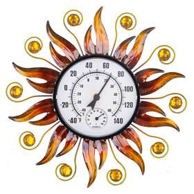 Yf1055 Hobyluby Indoor Outdoor Thermometer Sun Wall-mounted With Humidity Easy