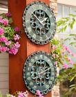 Home Improvements Outdoor Scroll Clock Thermometer Set Lawn Garden Deck Patio Decor Of 2 880140302239