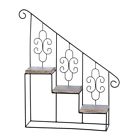 Home Locomotion Black Stepped Triple Planter Stand 849179027377