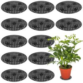 Hozeon 748675686920 12 Pcs Inch Round Pot Elevator Black Plant Level Elevat