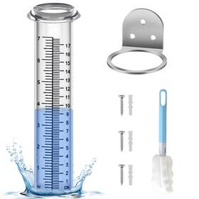205202201xszs Hqcontl Accurate Rain Gauge Outdoor 7 Inch Gauges Dual Scale 2