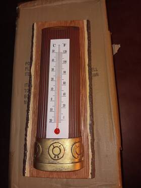 6302381 Huntsmart Indoor And Outdoor Wall Mount Shotgun Shell Thermometer