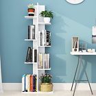 Hw57374wh Giantex Open Concept Bookcase Flower Pot Display Shelf Rack Wooden