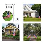 Hxfusgfs006updatefba Garden Flag Flags Stand Yard Pole Holder With Shtopper Clips