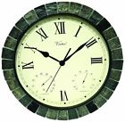 52606 " Hygrometer Clock - Faux Stone Thermometer Poolmaster 15