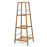 Hz10044bn Costway Bamboo Tall Plant Stand Display Shelving Unit 499853008686