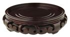 317113 Id Finish Dark Base Carved Rosewood Stand