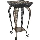 Id-stand6 Oriental Furniture Perforated Square Iron