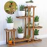 Idx1284795 Flower Rack Wood Plant Stand Casters Pots Bonsai 9798035084980