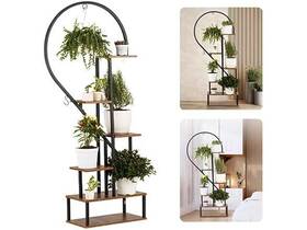 Idzo 810127112476 Metal Plant Stand Black - 1 Pack Heart Shape