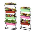 Igt1458354752868hy Ikayaa Metal Folding Plant Stand Outdoor Flower Rack Garden Yard
