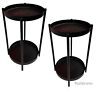 104.866.52 Ikea Olivblad Plant Stand Steel Indoor Outdoor Black 13 Brand New Set Of 2