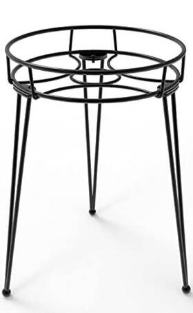 Iltreflo 795274403311 Midcentury Modern Metal Potted Plant Stand 18.7 Inches Tall Flower Pot Holder La