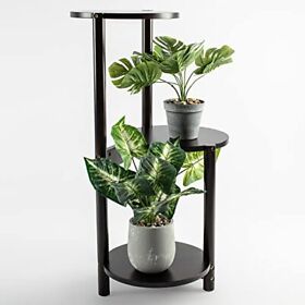 Indoor Plant Stand 3 Tier Large Wood Corner With Shelves