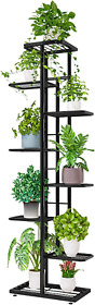 Indoor Tall Metal Plant Stand Multi Tiered 8 Tier 9 Potted Multitiered Iron Narr