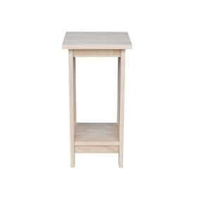 International Concepts 313027620633 Side Table Plant Stand Unfinished Mission Style End 24 High Home Decor Accent