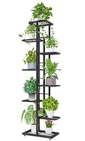 Jepreco Metal Plant Stand 8 Tier 9 Potted Multiple Flower Pot Holder Shelves