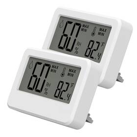 Jh-mc04b-2-w Jinghe 2 Pack Mini Digital Hygrometer And Thermometer Reptile With