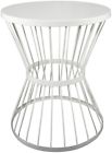 Jj-37-19803 Garden Treasures White Powder Coated Round Steel Plant 096528727635