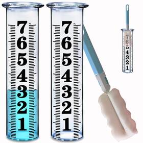 Jmbay 20231118c 7 Inch Plastic Rain Gauge 2pcs Repalcement Tube