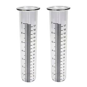 Joybee Home&garden 735632179021 7inch Glass Rain Gauge Replacement Tubes For Yard Pack2