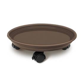 Jznova 711531055215 Plant Pallet Caddy With Wheels Round Flower Pot Mover Indoor Rolling Plante